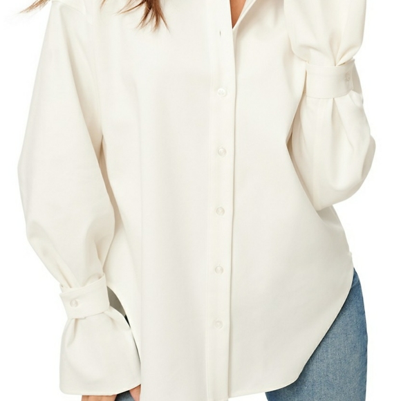 Good American High-Low Poplin Shirt - Picture 4 of 4